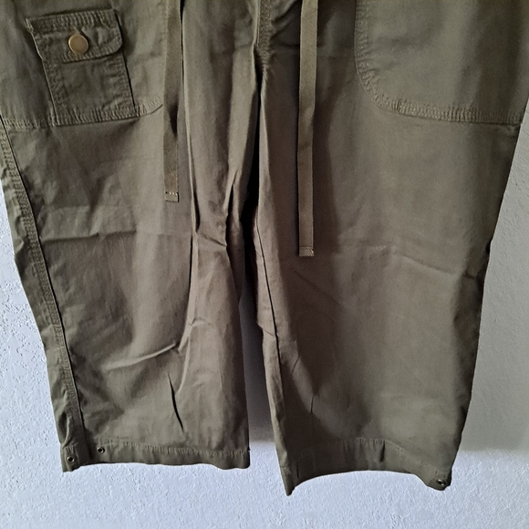 Lee Olive Green Capri Pants - Picture 3 of 7